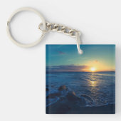 Ocean Horizon Sunset Sleutelhanger (Voorkant)