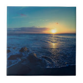 Ocean Horizon Sunset Tegeltje (Voorkant)