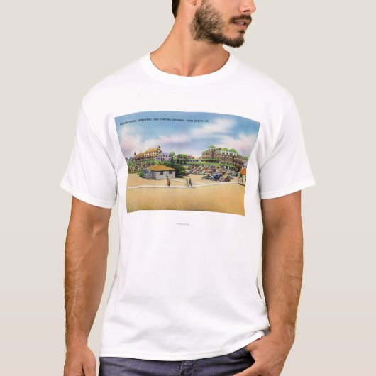 Ocean House, Breakers en Parking Grounds T-shirt (Voorkant)