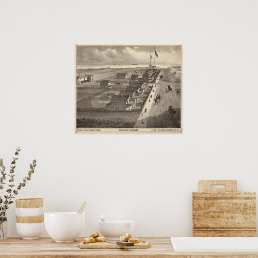 Ocean House, Point Pleasant, NJ Poster (Keuken)