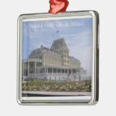 Ocean House, Watch Hill, RI Metalen Ornament (Links)