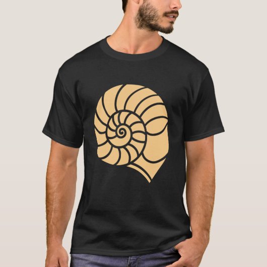 Ocean Humor Minimalist Shells Simple Seashell T-shirt (Voorkant)