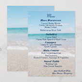 Ocean I Bestemming Trouw Menu (Voorkant / Achterkant)