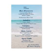Ocean I Bestemmingsbruiloft Menu