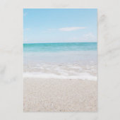 Ocean I Bestemmingsbruiloft Menu (Achterkant)