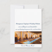 Ocean I Destination Wedding Invitation Kaart (Achterkant)