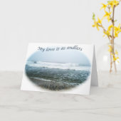 Ocean I Love You Kaart (Gele Bloem)