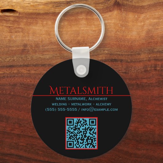 Ocean Inferno Metalsmith Lassen Business Sleutelhanger (Achterkant)