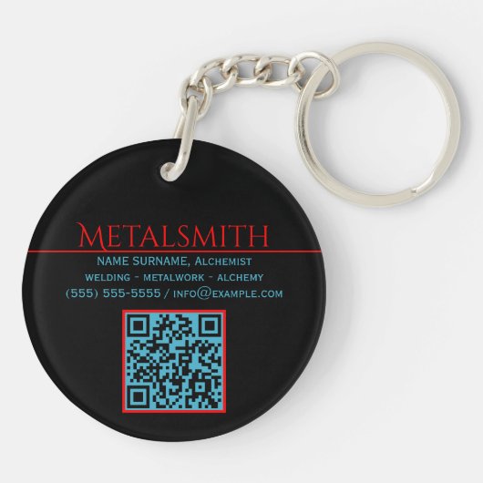 Ocean Inferno Metalsmith Lassen Business Sleutelhanger (Achterkant)