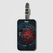 Ocean Inferno Red Glow Bagagelabel (Voorkant (verticaal))