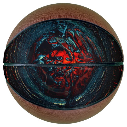 Ocean Inferno Red Glow Basketbal (Voorkant)