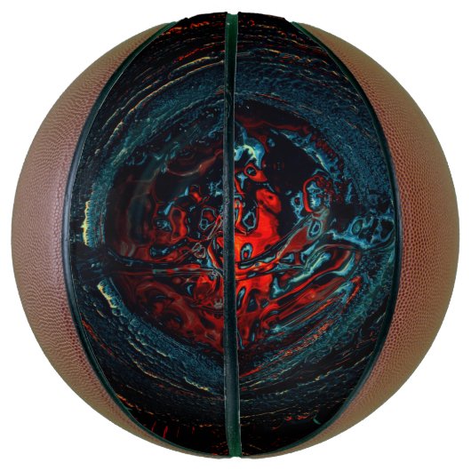 Ocean Inferno Red Glow Basketbal (Verticaal)