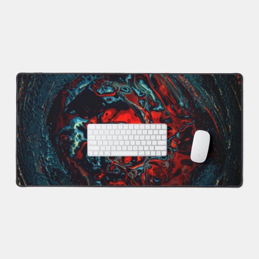 Ocean Inferno Red Glow Bureaumat (Keyboard & Muis)