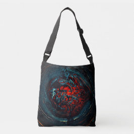 Ocean Inferno Red Glow Crossbody Tas