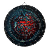 Ocean Inferno Red Glow Dartbord (Voorkant)