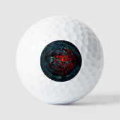 Ocean Inferno Red Glow Golfballen (Voorkant)