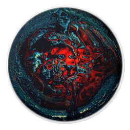 Ocean Inferno Red Glow Keramische Knop