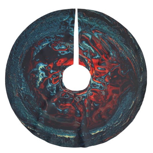 Ocean Inferno Red Glow Kerstboom Rok (Voorkant)