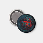 Ocean Inferno Red Glow Magneet (Voorkant / Achterkant)