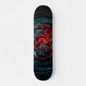 Ocean Inferno Red Glow Persoonlijk Skateboard (Voorkant)