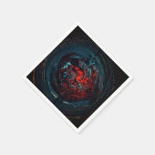 Ocean Inferno Red Glow Servet (Hoek)