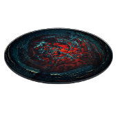 Ocean Inferno Red Glow Snijplank (Hoek)