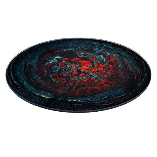 Ocean Inferno Red Glow Snijplank (Hoek)