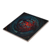 Ocean Inferno Red Glow Tegeltje (Zijkant)