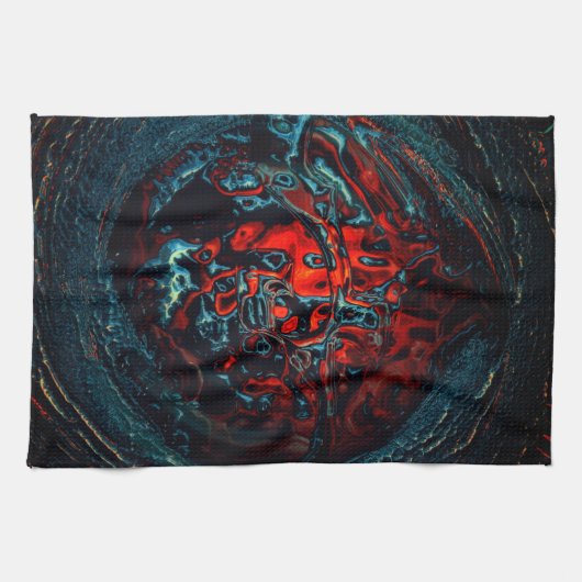 Ocean Inferno Red Glow Theedoek (Horizontaal)