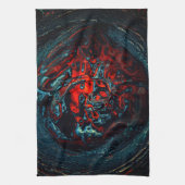 Ocean Inferno Red Glow Theedoek (Verticaal)