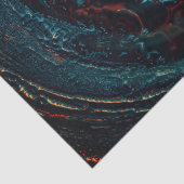 Ocean Inferno Red Glow Tissuepapier (Detail)