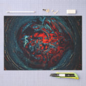 Ocean Inferno Red Glow Tissuepapier (Craft)