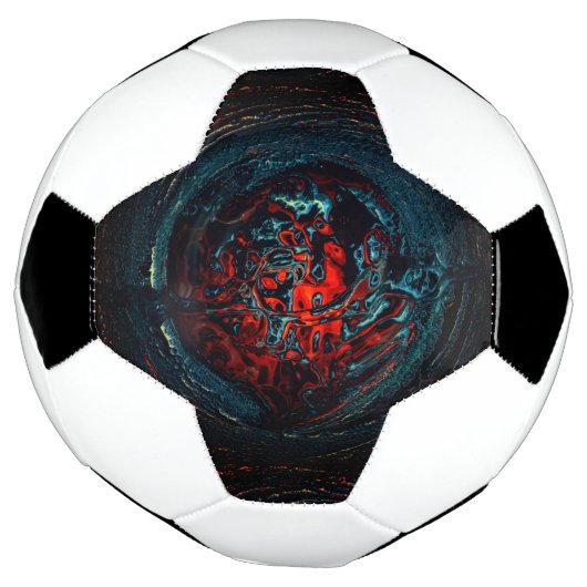 Ocean Inferno Red Glow Voetbal (Gedraaid)
