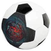 Ocean Inferno Red Glow Voetbal (Drie kwart)