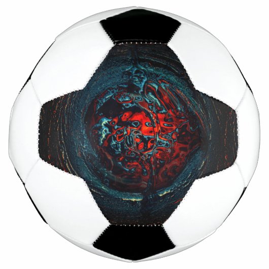 Ocean Inferno Red Glow Voetbal (Voorkant)