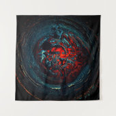 Ocean Inferno Red Glow Wandkleed (Voorkant)