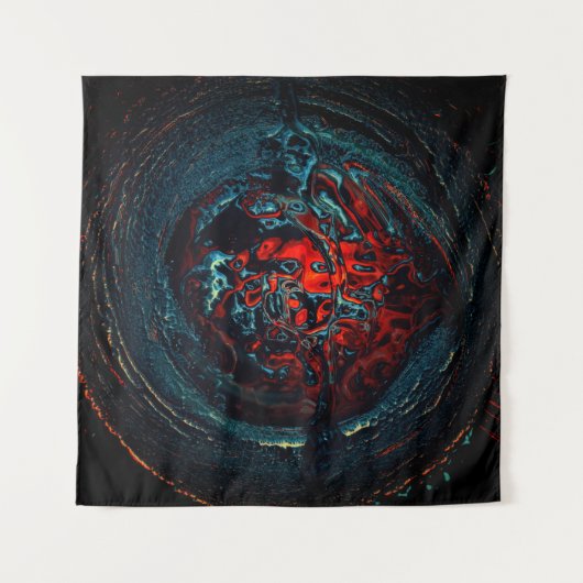 Ocean Inferno Red Glow Wandkleed (Voorkant)