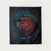 Ocean Inferno Red Glow Wandkleed (Voorkant)