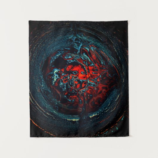 Ocean Inferno Red Glow Wandkleed (Voorkant)