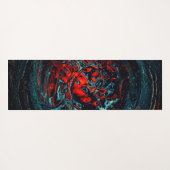 Ocean Inferno Red Glow Yogamat (Achterkant (horizontaal))