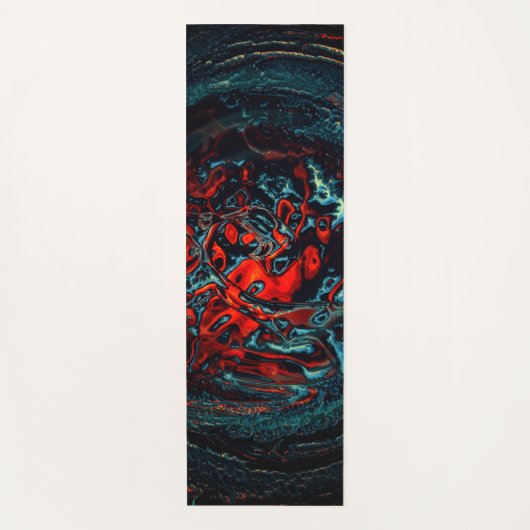 Ocean Inferno Red Glow Yogamat (Voorkant)