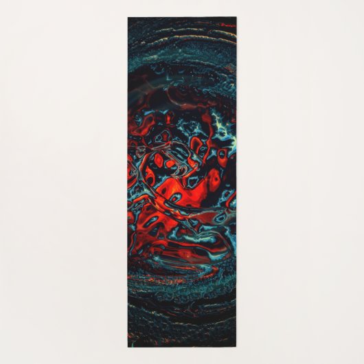 Ocean Inferno Red Glow Yogamat (Achterkant)