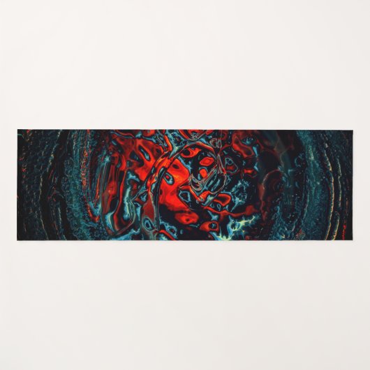 Ocean Inferno Red Glow Yogamat (Voorkant (horizontaal))