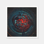 Ocean Inferno Rode Gloed Servet (Voorkant)