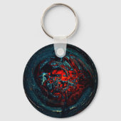 Ocean Inferno Rode Gloed Sleutelhanger (Voorkant)