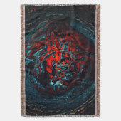 Ocean Inferno Rood Gloei Deken (Voorkant Verticaal)