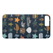 Ocean Inhabitants Patroon 1 Case-Mate iPhone Case (Achterkant (Horizontaal))