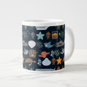 Ocean Inhabitants Patroon 1 Grote Koffiekop