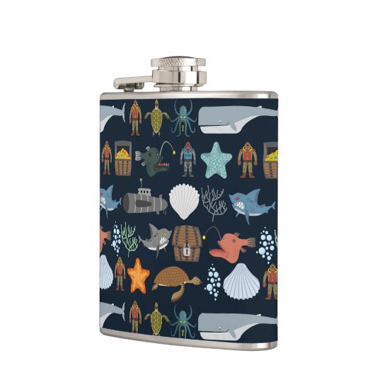 Ocean Inhabitants Patroon 1 Heupfles (Links)