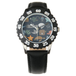 Ocean Inhabitants Patroon 1 Horloge